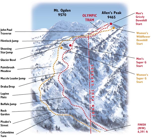 sun valley guide winter 2002 A Place Built for Speed Snowbasin