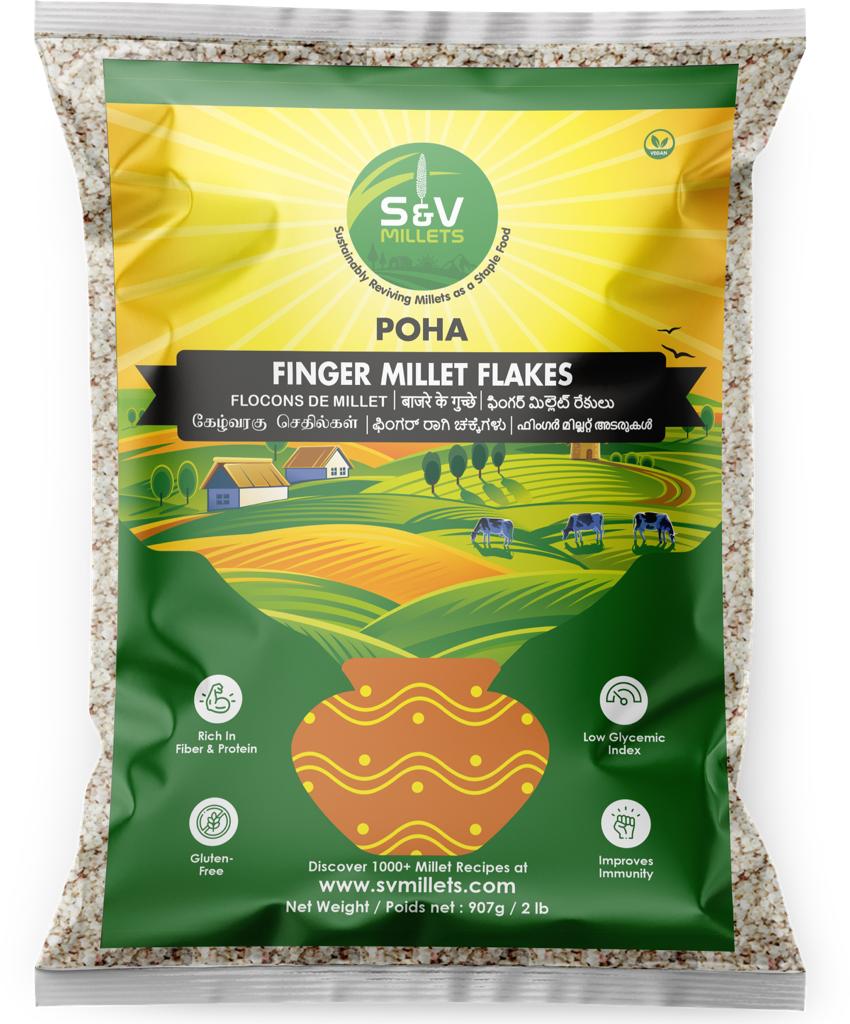 Finger Millet Flakes (Poha) S & V MILLETS