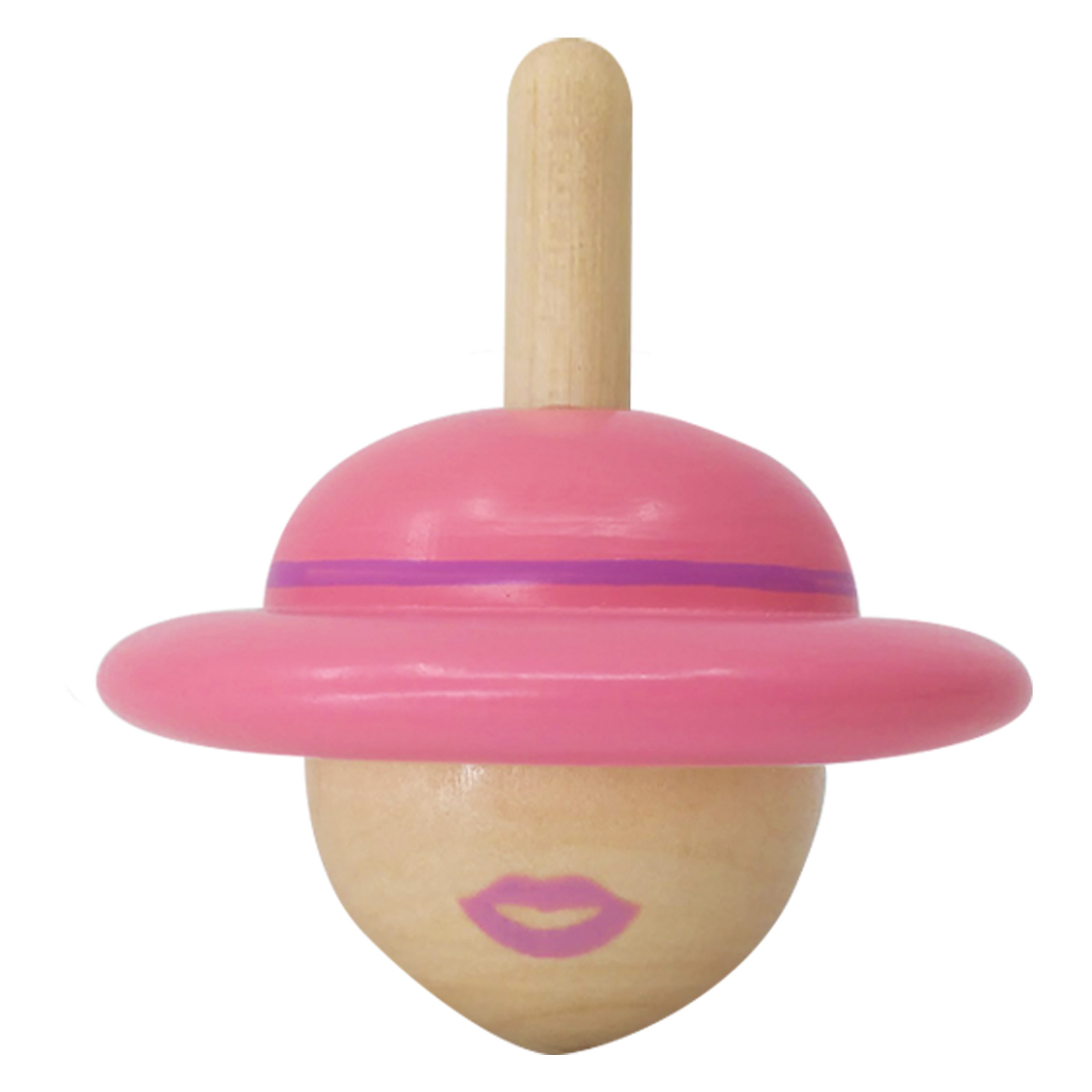 Wooden Spinning Top "The Lady" Spinning Hats Collection SVOORA