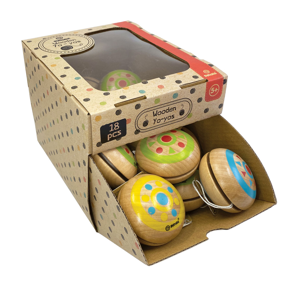 Wooden Yoyos 'INDIE' 3 designs for tricks and fun SVOORA