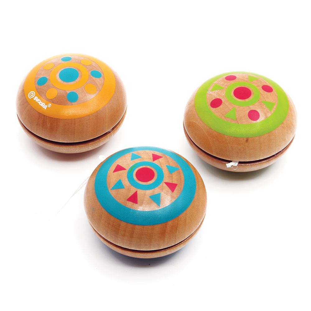 Wooden Yoyos 'INDIE' 3 designs for tricks and fun SVOORA
