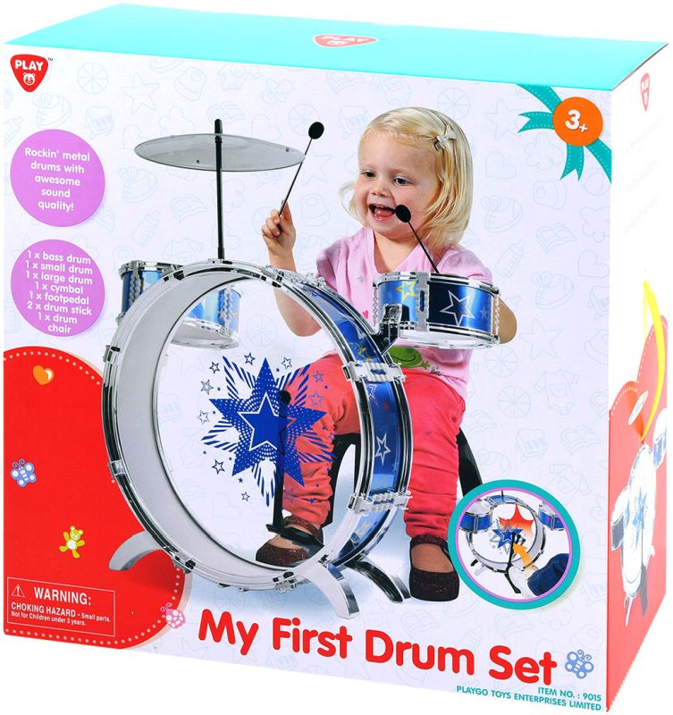 Playgo My First Drum Set + Chair 8Τμχ Σβούρα