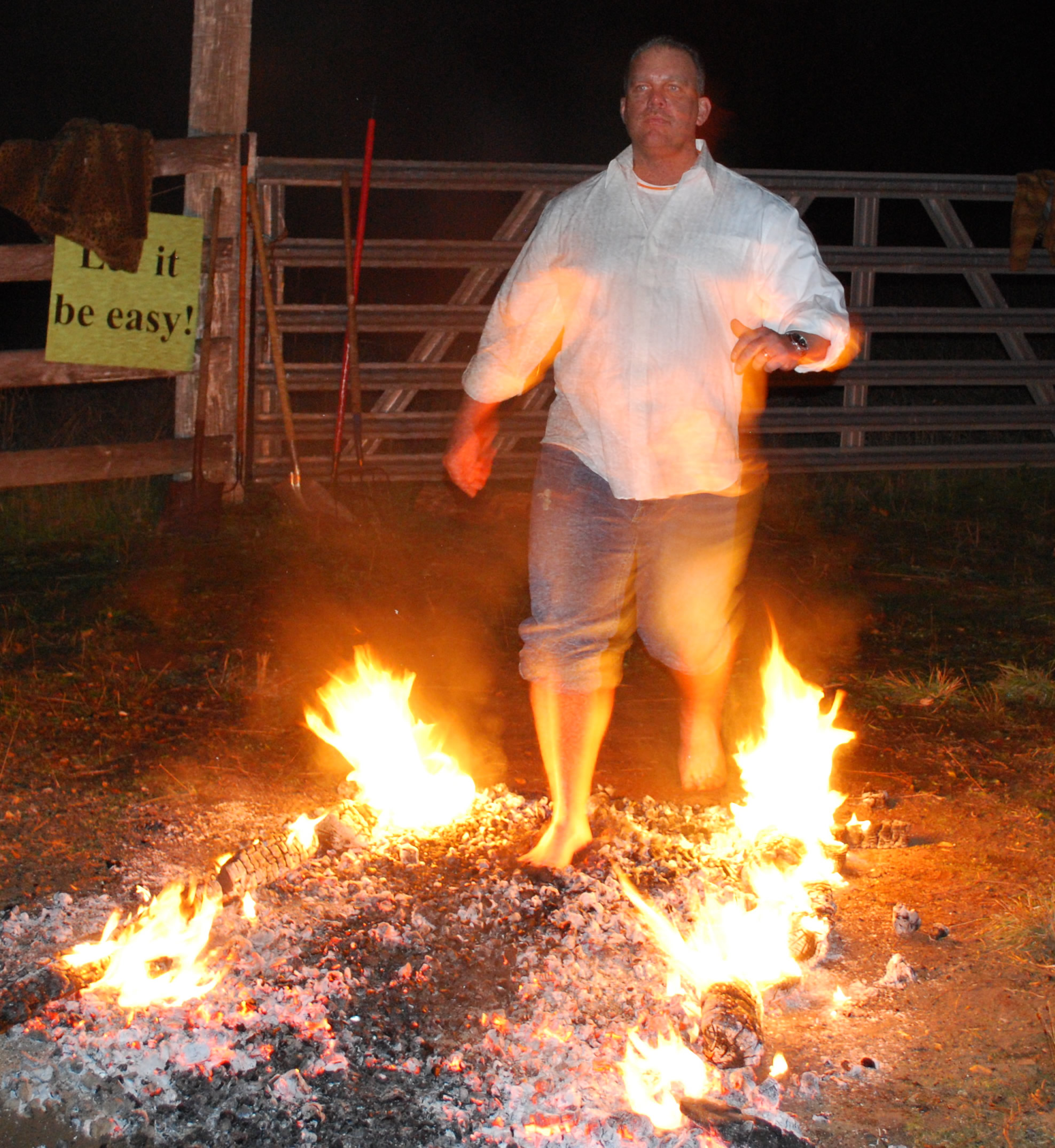 Sympathetic Vibratory Physics Fire Walking