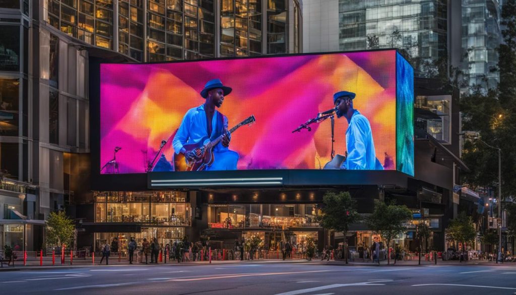 Big LED screen in Atlanta