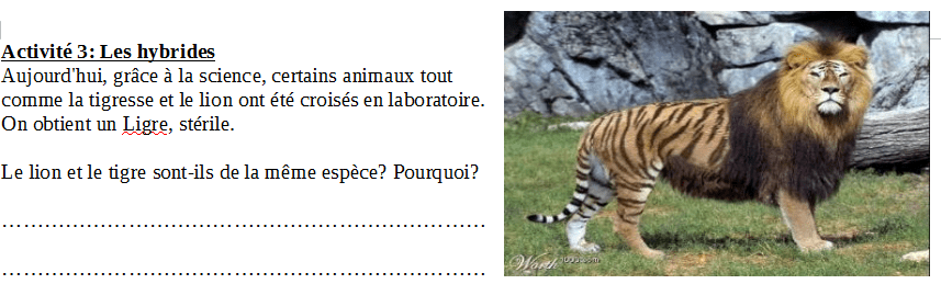 Definition Espece Svt 6Eme