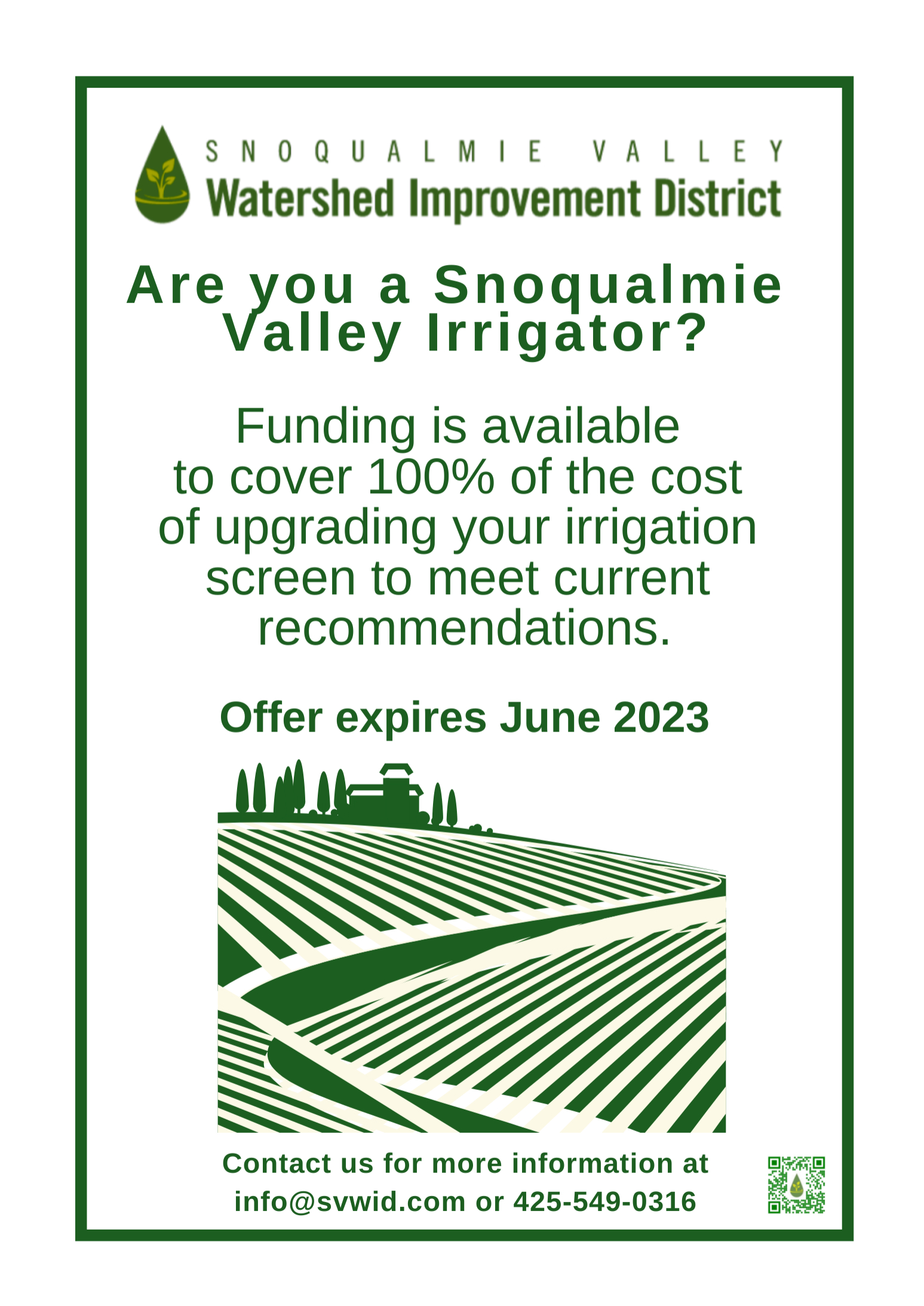 Irrigation Equipment BMPs Snoqualmie Valley Watershed Improvement