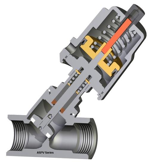 Flanged DN1080 angle seat piston valve 016 Bar