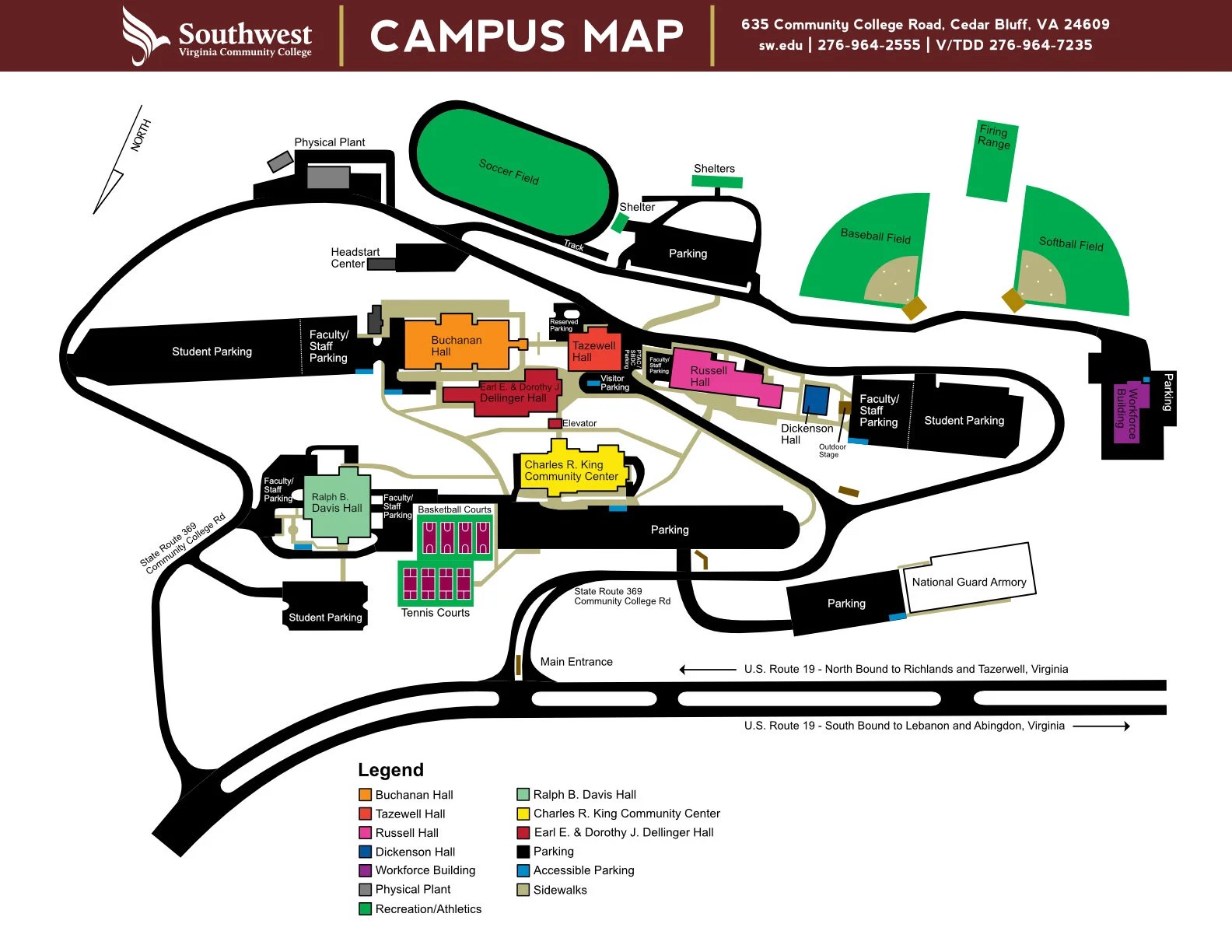 Maps & Tours Southwest Virginia Community College