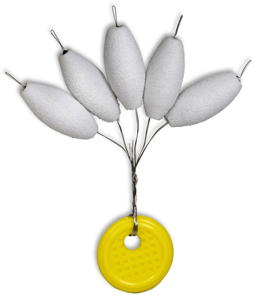 Quantum Magic Trout Standard Pilot Square EVA 15mm 5 stk Hvid