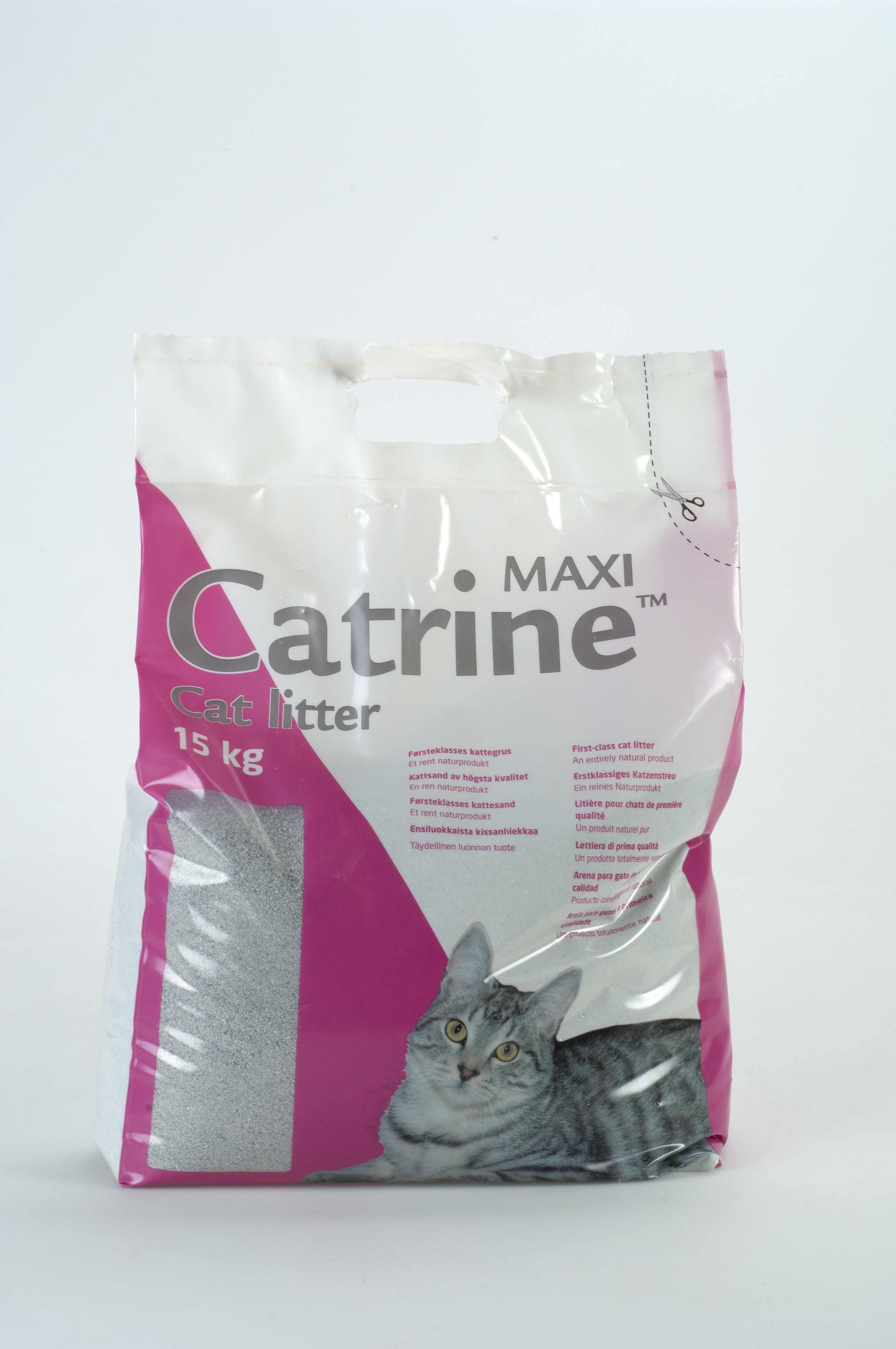 Catrine MAXI Kattegrus 15 kg KATTETOILETTER MM. Dyrlægens Gård