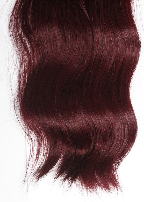 Unique design colored synthetic hair extensions 2pcs 18 inches color