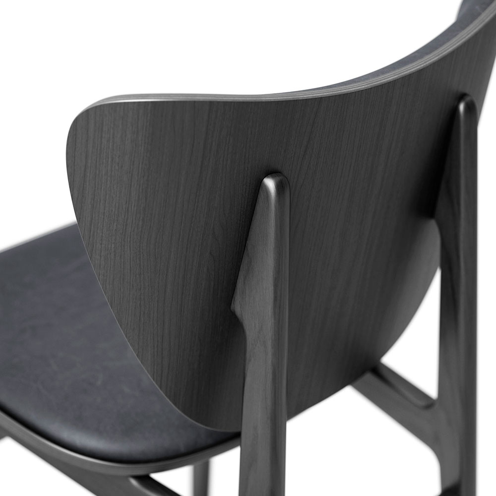 NORR11 Elephant Dining Chair Black Frame Leather NORR11