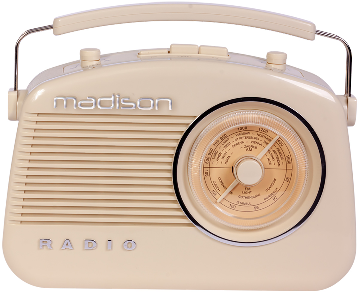 Madison retro radio m. Bluetooth, beige Radio