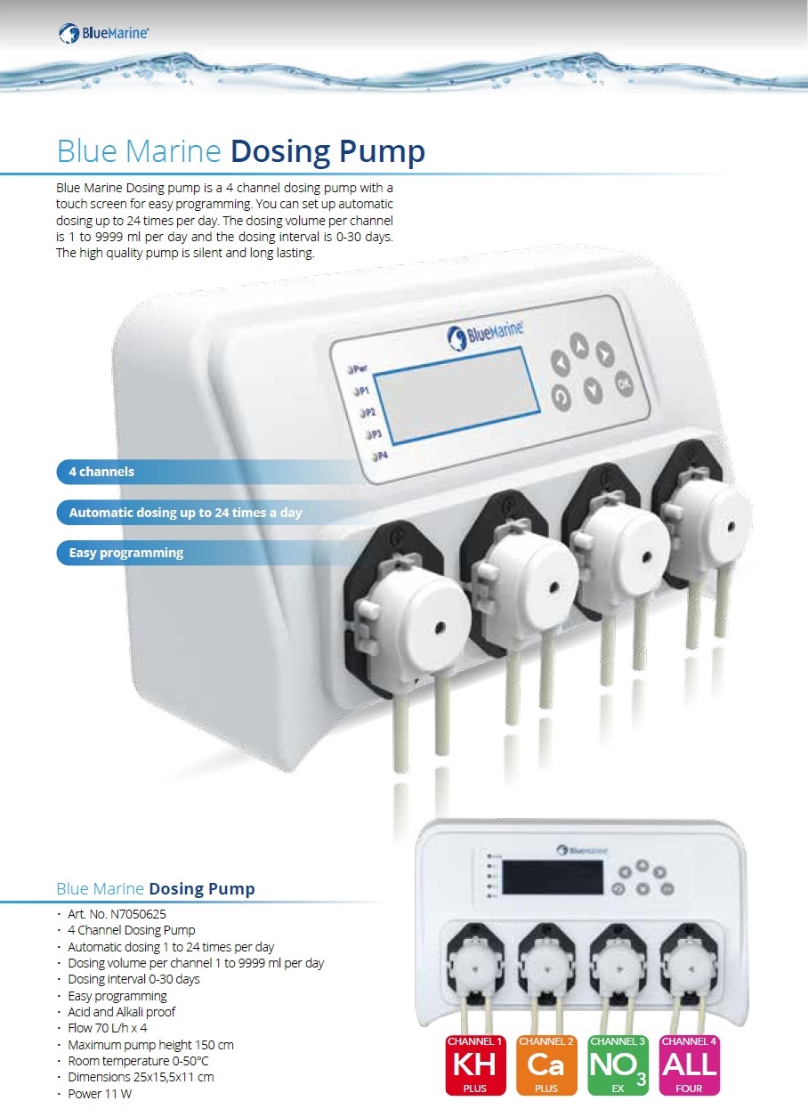 Blue Marine Dosing Pump Doseringspumper & tilbehør Zoo1 AS