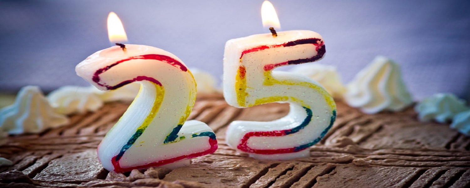 25 års fødselsdag Køb billig pynt til 25 årsfødselsdag her