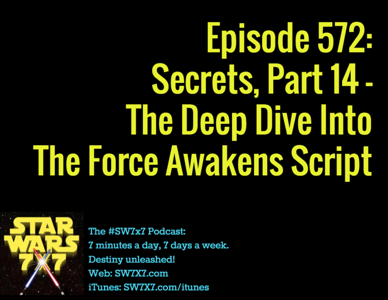 Episode 572 TFASecrets, Part 14 From The Force Awakens Script
