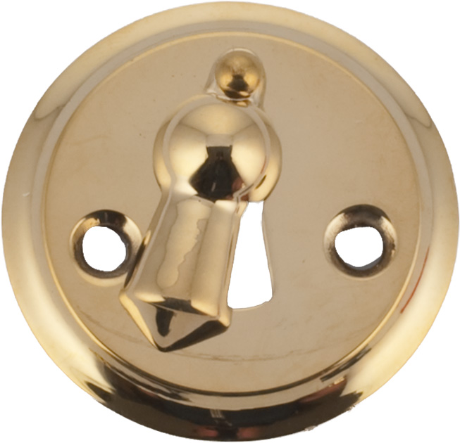 Escutcheon with cover 1681, Polished Brass Escutcheons Brass VillaHus