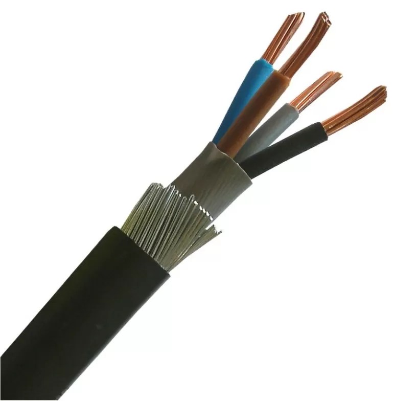 10mm x 4 Core SWA Cable Per Metre 73A Current Rating