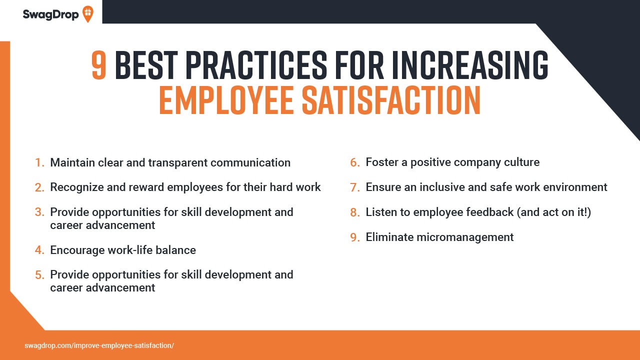 9 Actionable Tips to Improve Employee Satisfaction