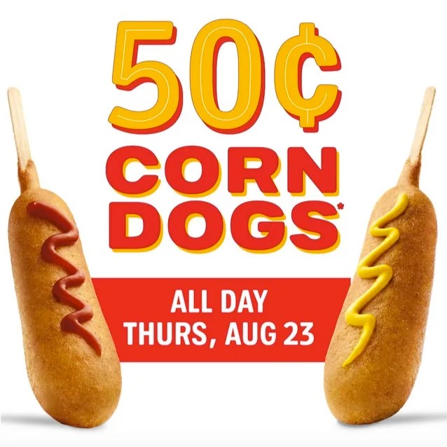 Sonic 50¢ Corn Dogs **Today Only** SwagGrabber