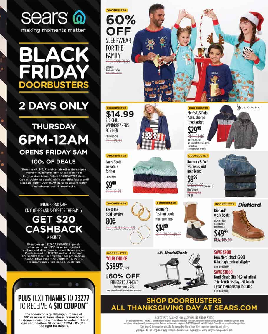 2019 Sears Black Friday Ad Scan SwagGrabber