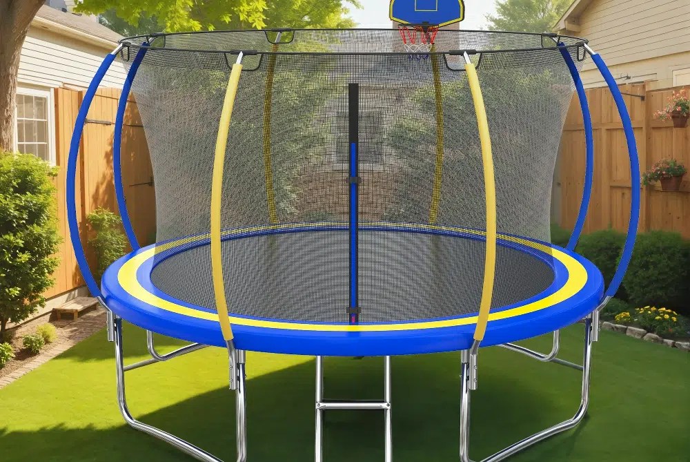 Segmart 12FT Trampoline with Basketball Hoop for Kids 199 (Reg. 450