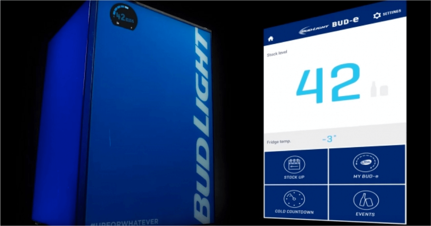 The Bud Light BudE Fridge T.B.Ag🤪