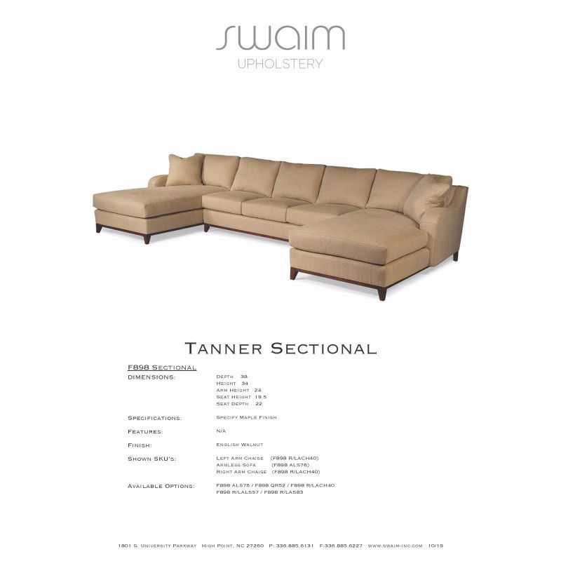 F898_SECTIONAL TANNER SECTIONAL Swaim Furniture