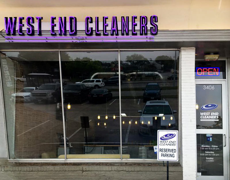 Garden Oaks West End Cleaners Makes a Sudden Break Across 290 for