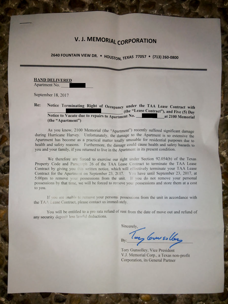 Residents of 2100 Memorial Senior Highrise Now Have 5 Days To Move Out