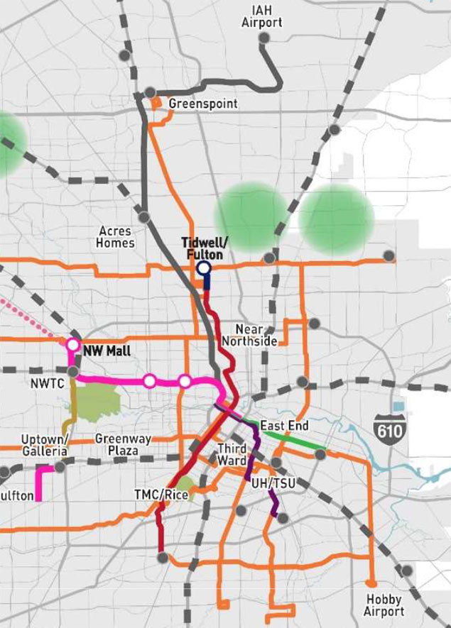 Houston Metro Rail Expansion Map Park Houston Map