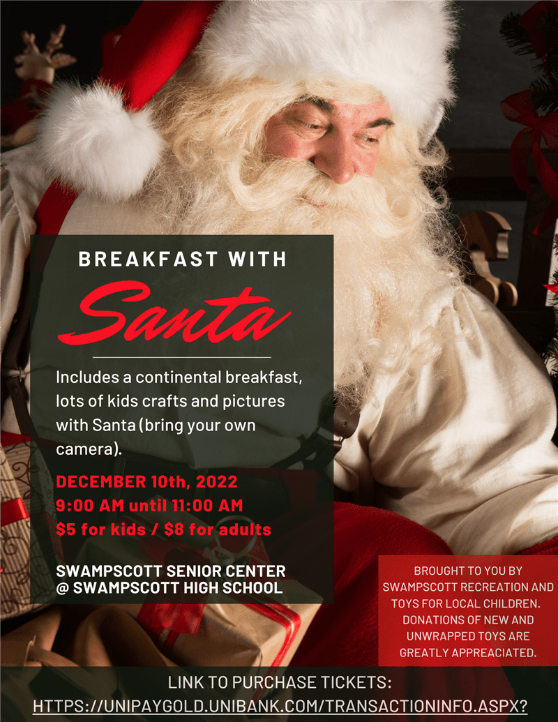 Swampscott Recreation Breakfast With Santa