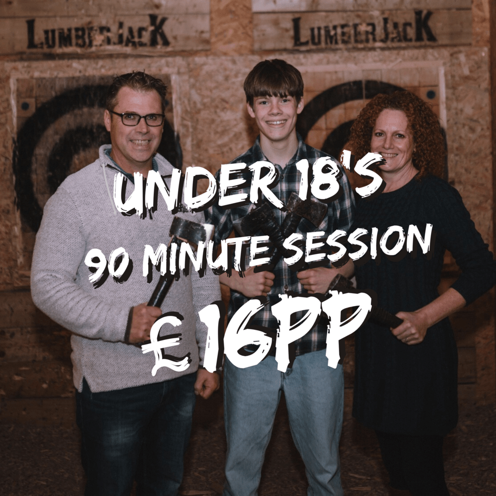 Under 18’s Axe Throwing Lumberjack Axe Throwing Swansea