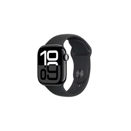 Apple Watch 10 42mm Jet Black Aluminium Case with Black Sport Band