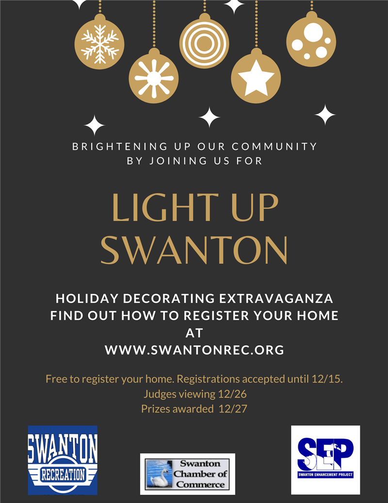 Swanton Recreation Light up Swanton Holiday Decorating Event