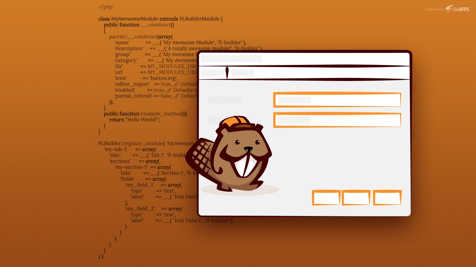 How to create a custom module for Beaver Builder Swapps