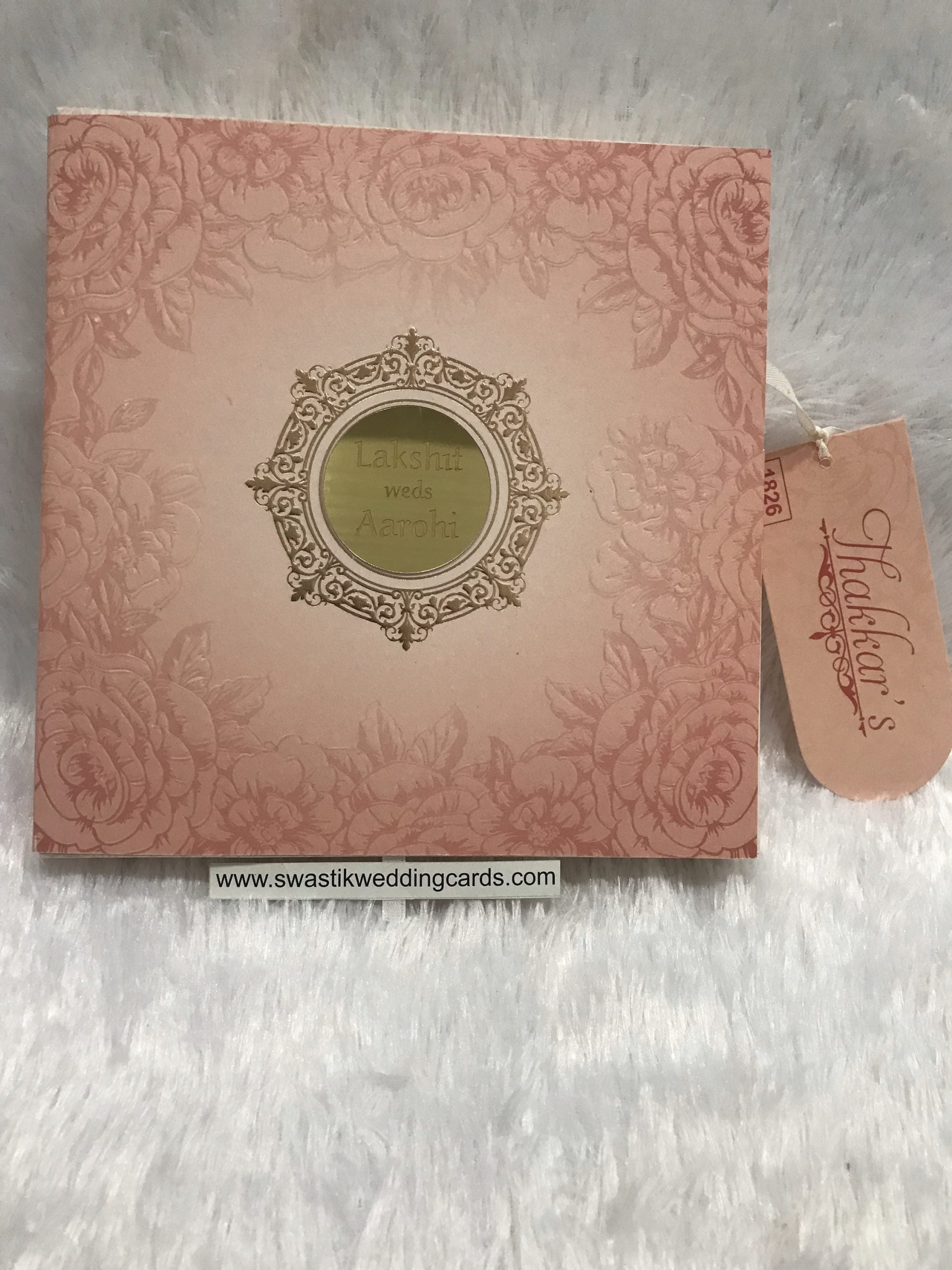 Dry fruits,Sweet & Chocolate box style wedding invitation card