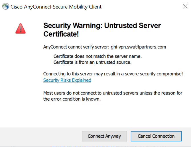 Connecting to the Cisco SWAT SDWAN Lab Environment Cisco SWAT SDWAN