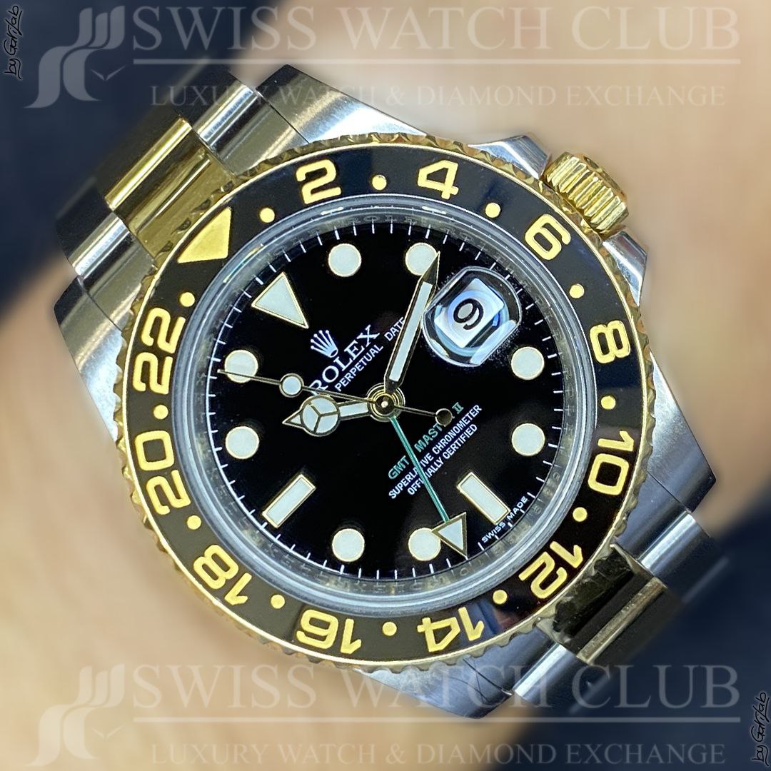 Rolex GMT Master II 40mm 116713 Swiss Watch Club