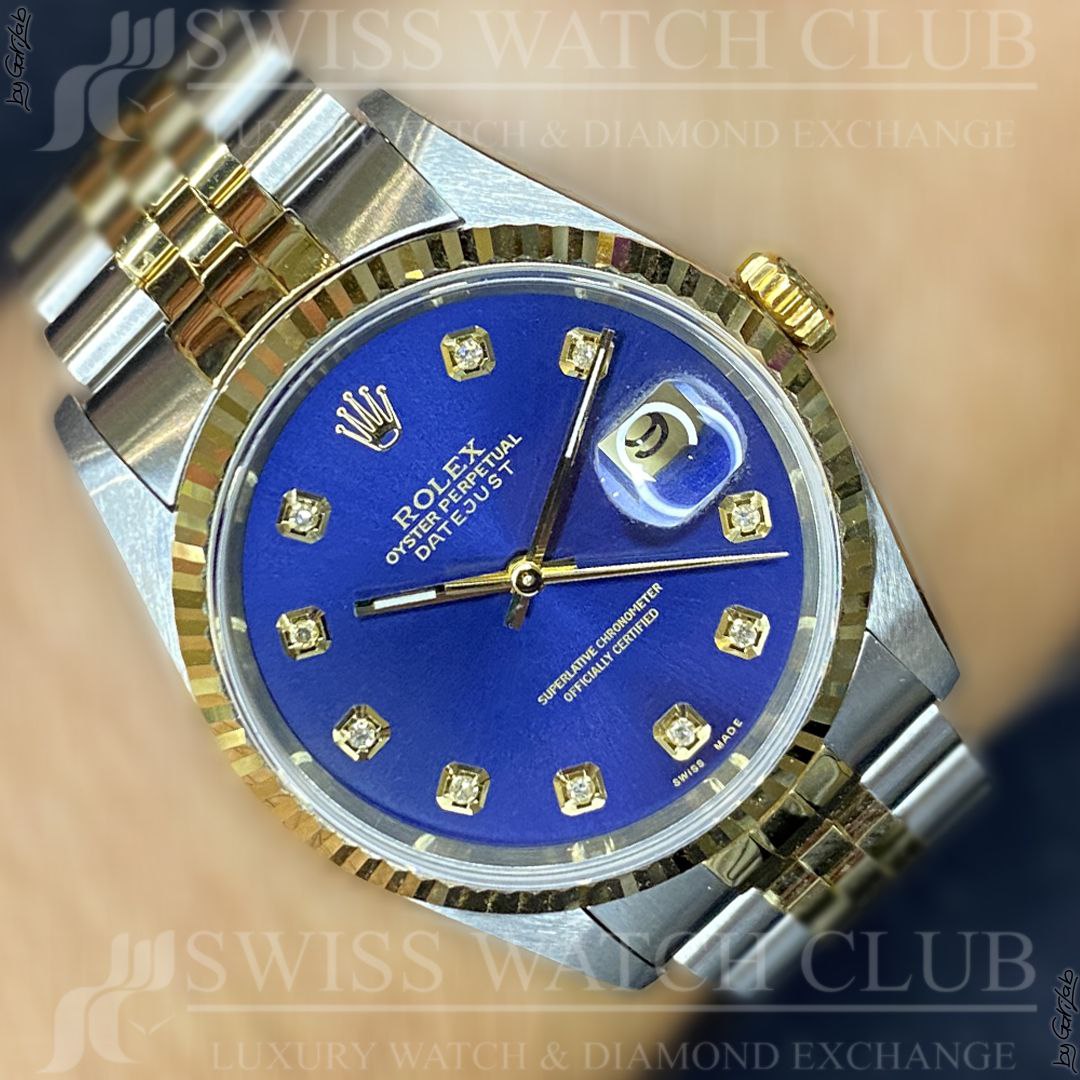 Rolex Datejust 36mm 16233 Swiss Watch Club