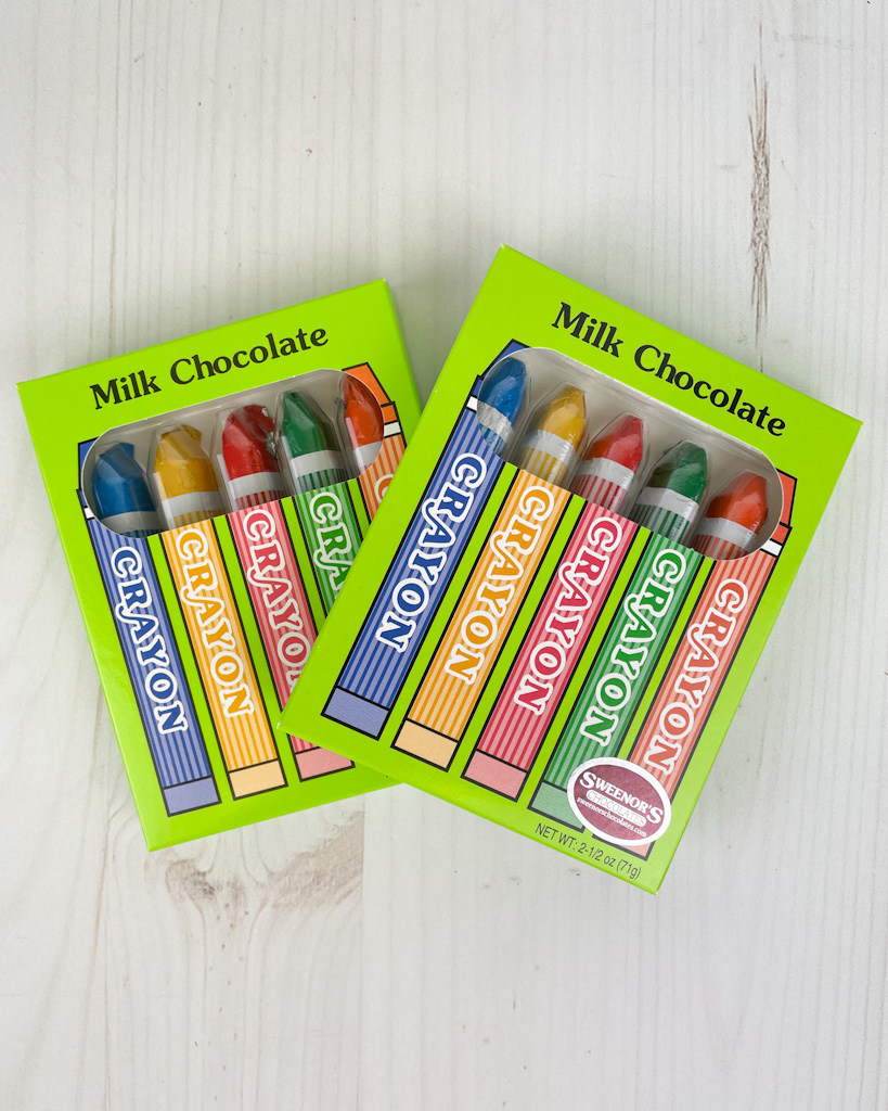 Sweenor's Chocolates. Crayons