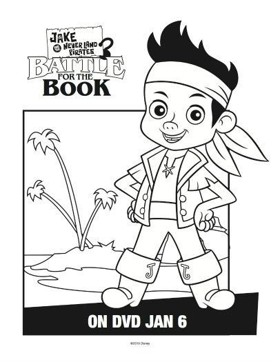 Jake and the Neverland Pirates Coloring Page | Mama Likes This