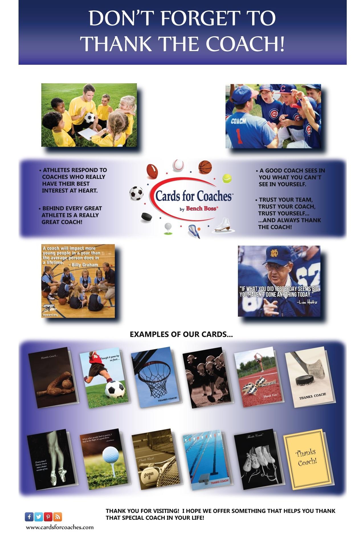 Cards For Coaches Sweepstakes Diva