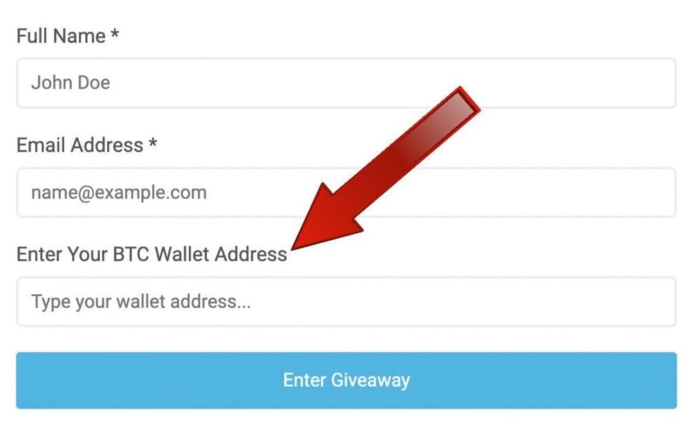 Crypto Wallet Address Entry Method SweepWidget Help Docs