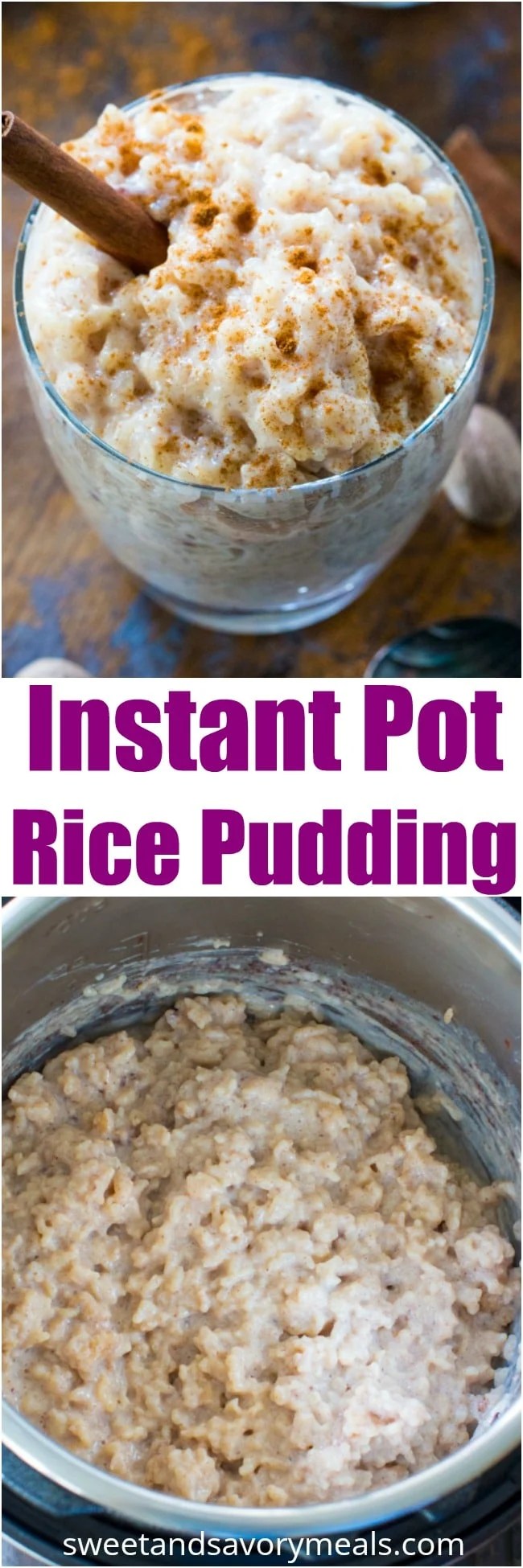 Best Instant Pot Rice Pudding Sweet and Savory Meals