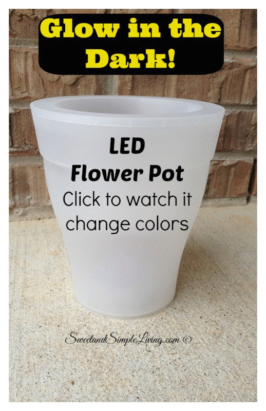 DIY Glow In The Dark Planters Sweet and Simple Living