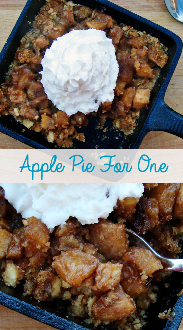 Peanut Butter Apple Pie For One!