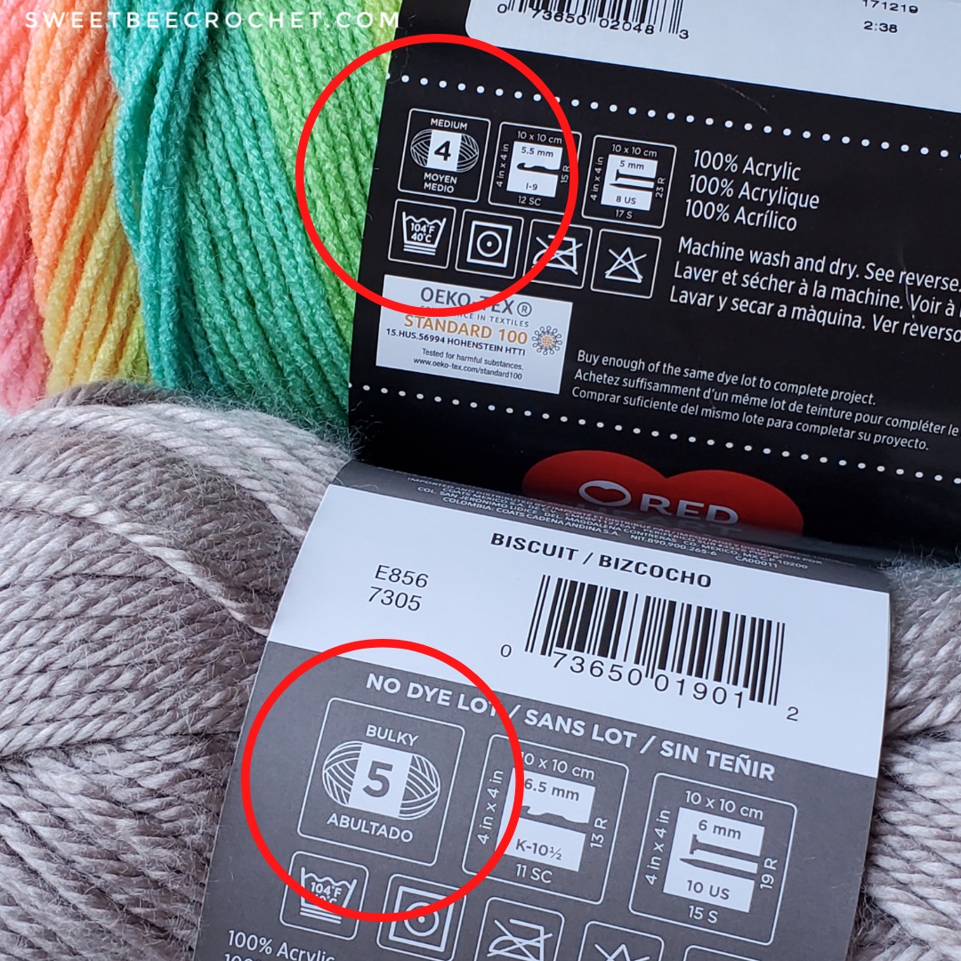 Tip Tuesday All About Yarn Weight Sweet Bee Crochet