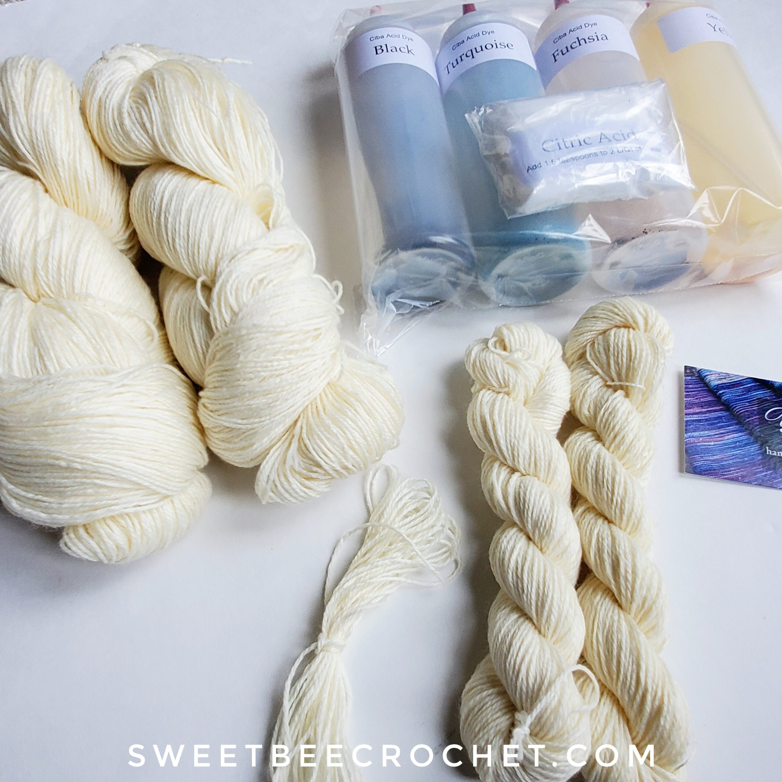 My Experience With A DIY Yarn Dye Kit Sweet Bee Crochet