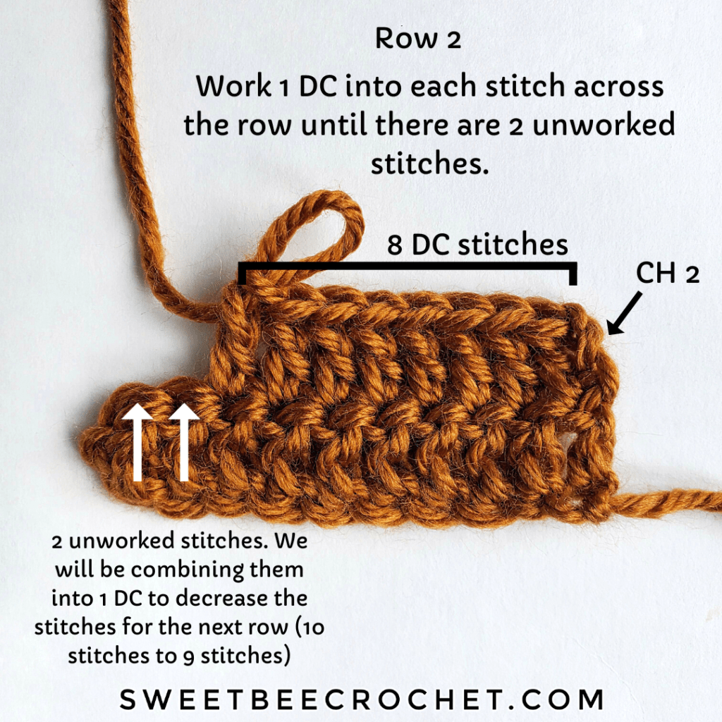 Double Crochet Increases and Decreases Sweet Bee Crochet